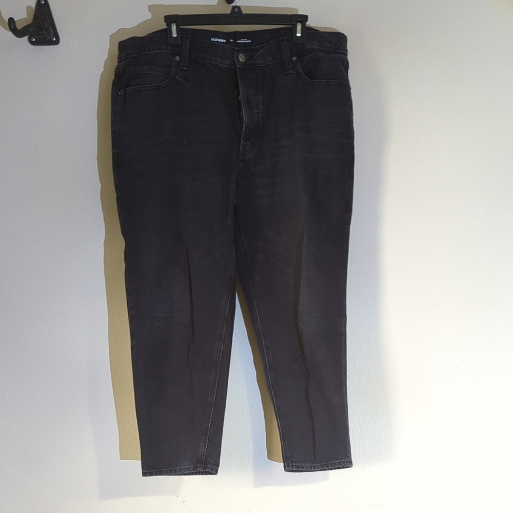 Old Navy Slouchy Taper Mid-rise Black Jeans